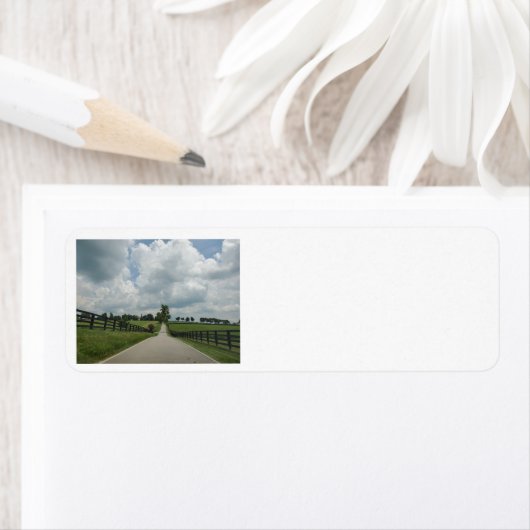 Kentucky-adreslabel Etiket (Insitu)