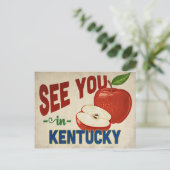 Kentucky Apple - Vintage Travel Briefkaart (Staand voorkant)