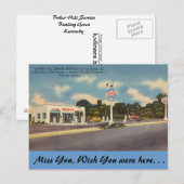 Kentucky, Baker Hill Service, Bowling Green Briefkaart (Voorkant / Achterkant)
