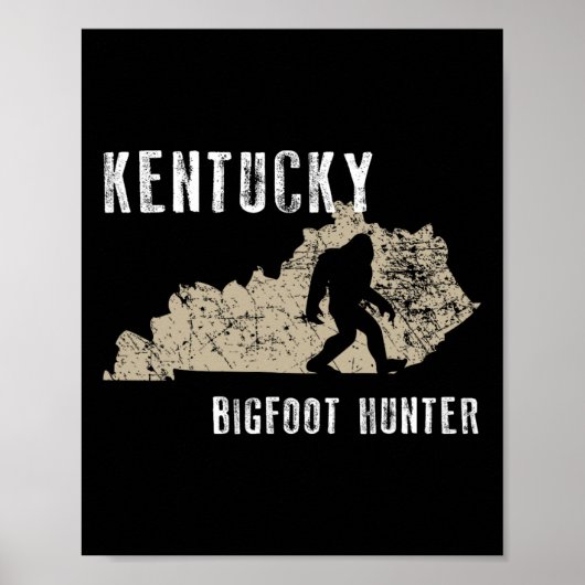 Kentucky Bigfoot Hunter Poster (Voorkant)