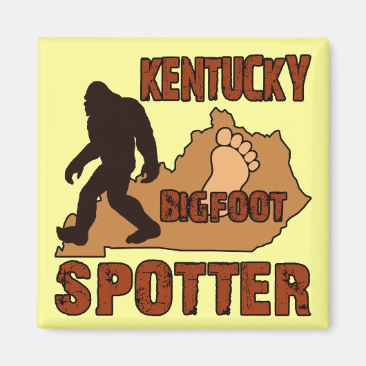 Kentucky Bigfoot Spotter Magneet (Voorkant)