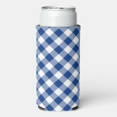 Kentucky blauwe gingham coozie (Seltzer Achterkant)