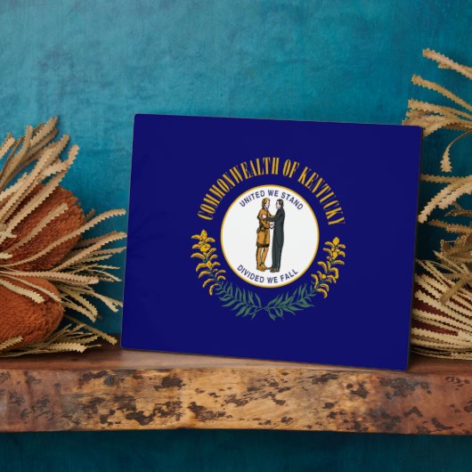 Kentucky: Blauwgras Gemenebest Amerikaanse staatsv Fotoplaat (Zijkant)