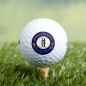Kentucky: Blauwgras Gemenebest Amerikaanse staatsv Golfballen (Insitu Shirt)