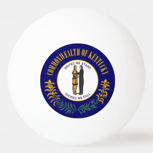 Kentucky: Blauwgras Gemenebest Amerikaanse staatsv Pingpongbal (Voorkant)