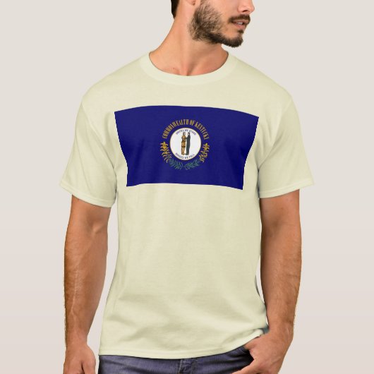 Kentucky: Blauwgras Gemenebest Amerikaanse staatsv T-shirt (Voorkant)