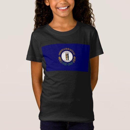 Kentucky: Blauwgras Gemenebest Amerikaanse staatsv T-shirt (Voorkant)