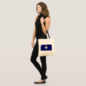 Kentucky: Blauwgras Gemenebest Amerikaanse staatsv Tote Bag (Voorkant (model))