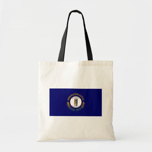 Kentucky: Blauwgras Gemenebest Amerikaanse staatsv Tote Bag (Voorkant)