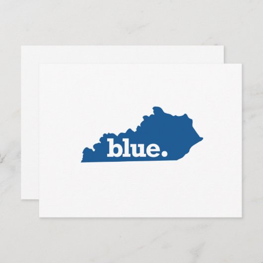KENTUCKY BLUE STATE BRIEFKAART (Voorkant / Achterkant)