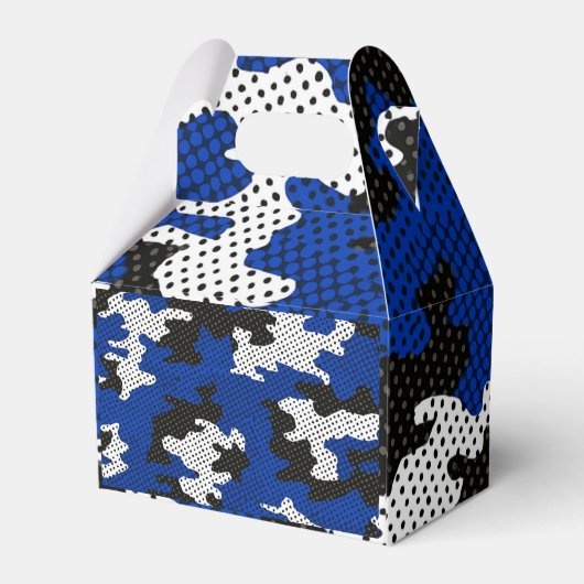 Kentucky Blue White Classic Camo Pattern Bedankdoosjes (Achterkant)
