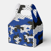 Kentucky Blue White Classic Camo Pattern Bedankdoosjes (Voorkant Zijde)