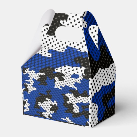 Kentucky Blue White Classic Camo Pattern Bedankdoosjes (Voorkant Zijde)