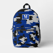 Kentucky Blue White Classic Camo Pattern Bedrukte Rugzak (Voorkant)