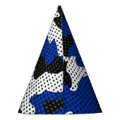 Kentucky Blue White Classic Camo Pattern Feesthoedjes (Achterkant)