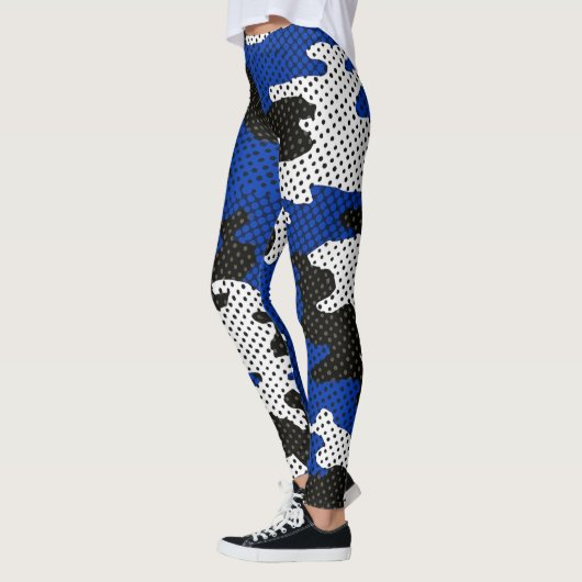 Kentucky Blue White Classic Camo Pattern Leggings (Links)