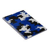 Kentucky Blue White Classic Camo Pattern Notitieboek (Rechterzijde)