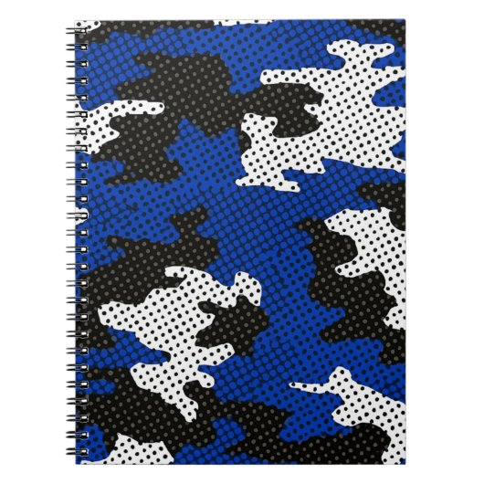 Kentucky Blue White Classic Camo Pattern Notitieboek (Voorkant)