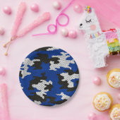 Kentucky Blue White Classic Camo Pattern Papieren Bordje (Feest)
