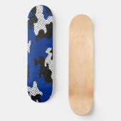 Kentucky Blue White Classic Camo Pattern Persoonlijk Skateboard (Voorkant)