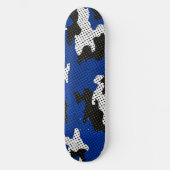 Kentucky Blue White Classic Camo Pattern Persoonlijk Skateboard (Voorkant)