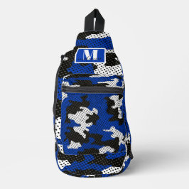 Kentucky Blue White Classic Camo Pattern Sling Bag