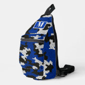 Kentucky Blue White Classic Camo Pattern Sling Bag (Rechterhoek)
