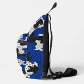 Kentucky Blue White Classic Camo Pattern Sling Bag (Rechts)