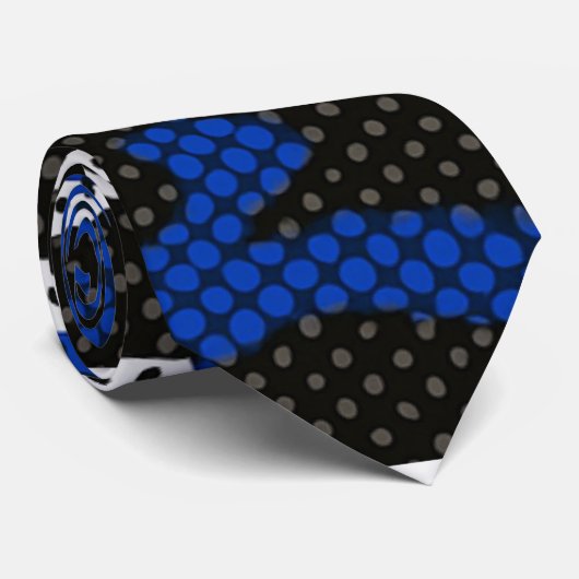 Kentucky Blue White Classic Camo Pattern Stropdas (Opgerold)