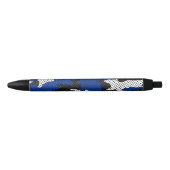 Kentucky Blue White Classic Camo Pattern Zwarte Inkt Pen (Voorkant)
