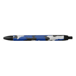 Kentucky Blue White Classic Camo Pattern Zwarte Inkt Pen