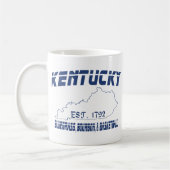 Kentucky Bluegrass Bourbon Basketball UScustomInk Koffiemok (Links)