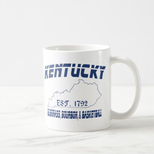 Kentucky Bluegrass Bourbon Basketball UScustomInk Koffiemok (Rechts)