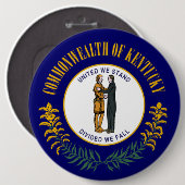 Kentucky Bluegrass Commonwealth Staatsvlag Ronde Button 6,0 Cm (Voorkant /achterkant)