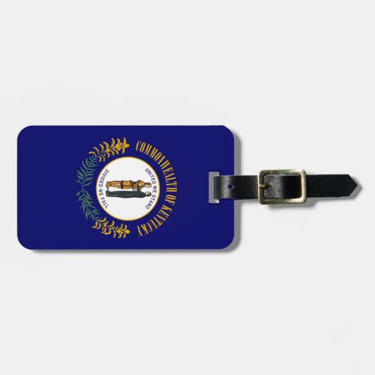 Kentucky Bluegrass Commonwealth State Flag Bagagelabel (Voorkant horizontaal)