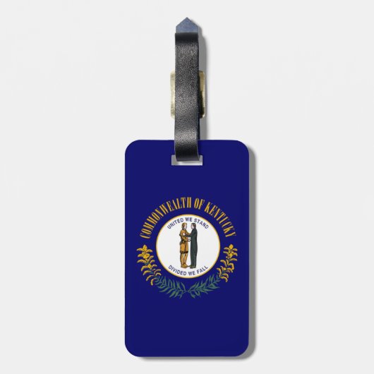 Kentucky Bluegrass Commonwealth State Flag Bagagelabel (Achterkant verticaal)