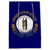 Kentucky Bluegrass Commonwealth State Flag Medium Cadeauzakje (Achterkant)