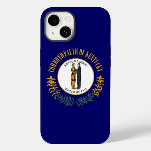 Kentucky: Bluegrass Commonwealth US Staatsvlag Case-Mate iPhone Case (Achterkant)