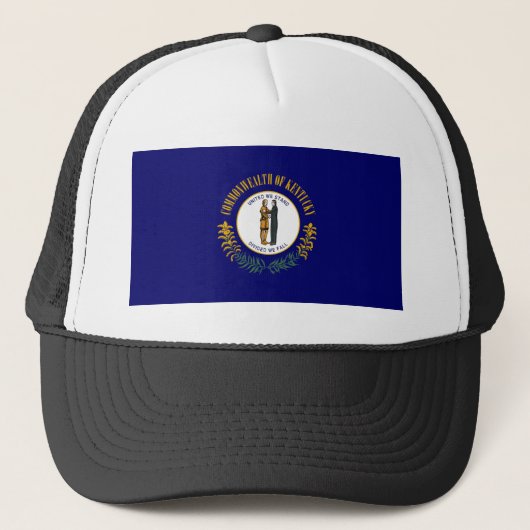 Kentucky: Bluegrass Commonwealth US Staatsvlag Trucker Pet (Voorkant)