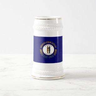 Kentucky: Bluegrass Commonwealth US State Flag wor Bierpul
