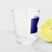 Kentucky: Bluegrass Commonwealth US State Flag wor Shot Glas (Links)