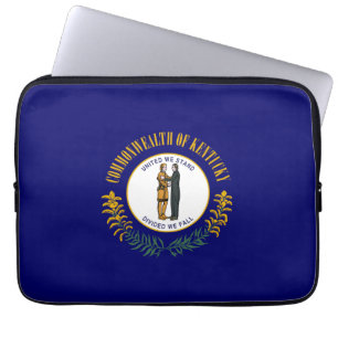 Kentucky: Bluegrass Commonwealth vlag van de Ameri Laptop Sleeve