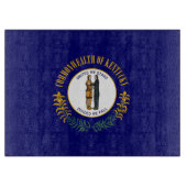 Kentucky: Bluegrass Commonwealth Vlag van de Ameri Snijplank (Voorkant)