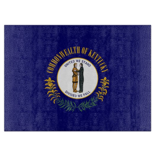 Kentucky: Bluegrass Commonwealth Vlag van de Ameri Snijplank (Voorkant)