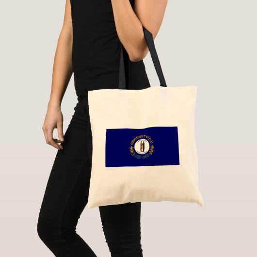 Kentucky: Bluegrass Commonwealth Vlag van de Ameri Tote Bag (Voorkant (product))