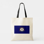 Kentucky: Bluegrass Commonwealth Vlag van de Ameri Tote Bag (Achterkant)