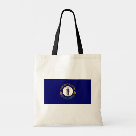 Kentucky: Bluegrass Commonwealth Vlag van de Ameri Tote Bag (Achterkant)