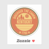 Kentucky Bluegrass State Aandenken Sticker (Vel)