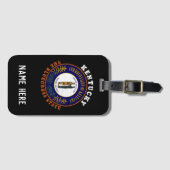 KENTUCKY BLUEGRASS STATE FLAG BAGAGELABEL (Voorkant (horizontaal))