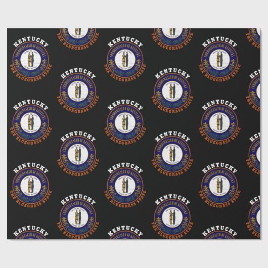 KENTUCKY BLUEGRASS STATE FLAG CADEAUPAPIER (Vlak)